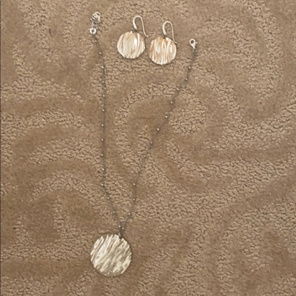 Necklace and earrings